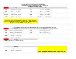 Please note these games are being played on 3/26**