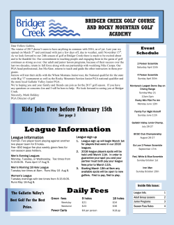 League Information Daily Fees