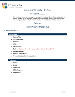 CSP Syllabus Template for spring 2017 courses