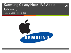 Samsung Galaxy Note II VS Apple Iphone 5