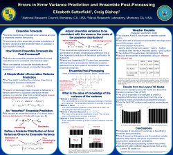 Errors in Error Variance Prediction and Ensemble Post