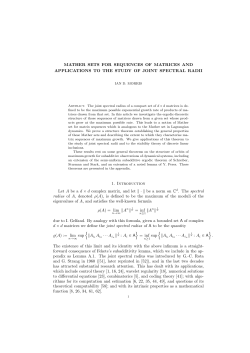 MATHER SETS FOR SEQUENCES OF MATRICES AND