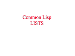 Common Lisp