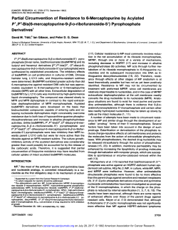 Partial Circumvention of Resistance to 6