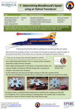 Calibrating the Light Sensor