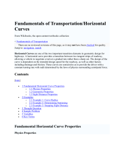 Fundamentals of Transportation/Horizontal Curves