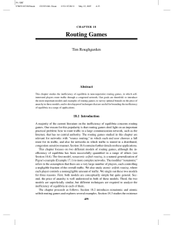 Routing Games - Stanford CS Theory