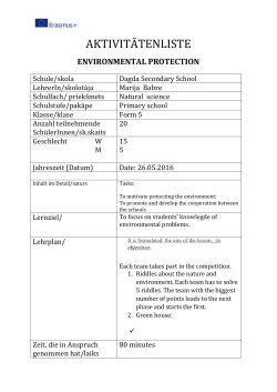 environmental protection