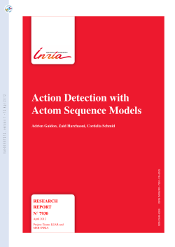 Action Detection with Actom Sequence Models