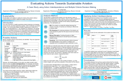 Evaluating Actions Towards Sustainable Aviation