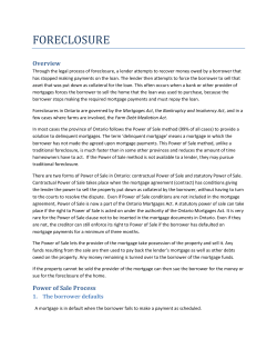 foreclosure - Financial Fitness Windsor