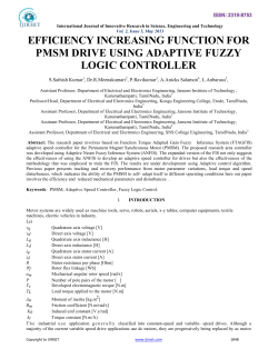 efficiency increasing function for pmsm drive using