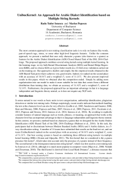 UnibucKernel: An Approach for Arabic Dialect Identification Based