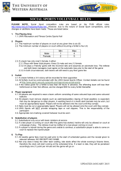 social sports volleyball rules