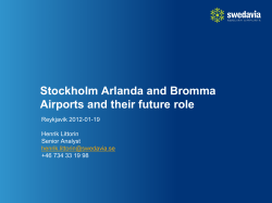 Bromma Stockholm Airport