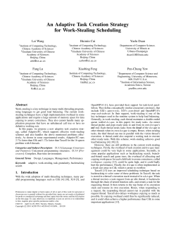 An Adaptive Task Creation Strategy for Work