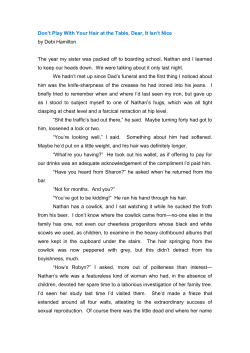 Don`t Play With Your Hair at the Table, it Isn`t Nice