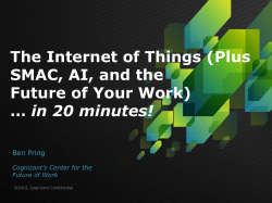 The Internet of Things (Plus SMAC, AI, and the Future of Your Work