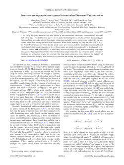 Four-state rock-paper-scissors games in constrained Newman