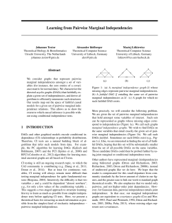 Learning from Pairwise Marginal Independencies