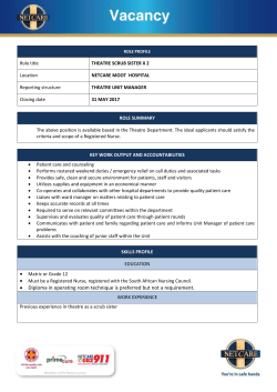 Job Spec - Netcare Group