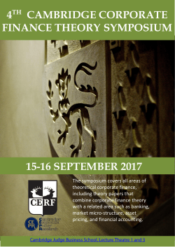 CERF Corporate Finance Theory Symposium