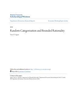 Random Categorization and Bounded Rationality