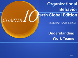 LO 4 Composition Abilities of members Personality Allocating roles