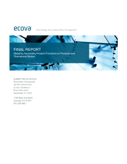 Mapping Secondary Product Functions to Products and Operational