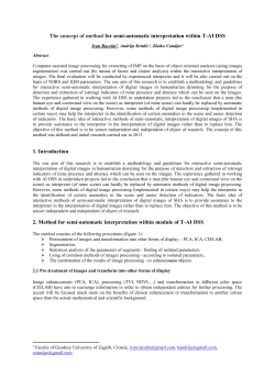 The concept of method for semi-automatic interpretation within T