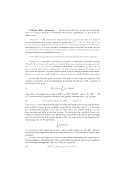 Functionals with p(x) - Trends in the Calculus of Variations