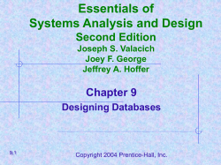 Chapter 9 - Information Services and Technology