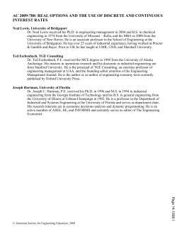 Real Options And The Use Of Discrete And Continuous