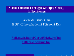 Group Effectiveness