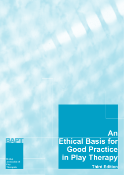 An Ethical Basis for Good Practice in Play Therapy