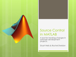 Source Control in MATLAB