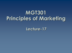 Principles of Marketing