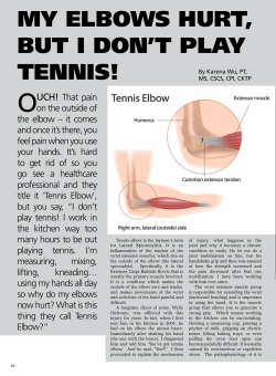 my elbows hurt, but i don`t play tennis!