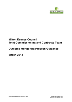 Contract Monitoring Outcome Guidance V4 2013