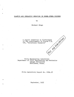 ELASTIC AND INELASTIC BEHAVIOR IN