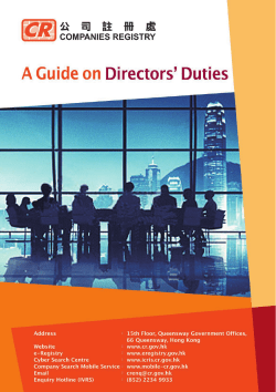 A Guide on Directors` Duties