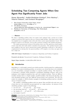 Scheduling Two Competing Agents When One Agent Has