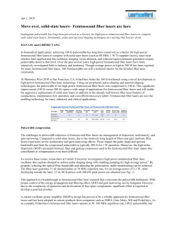 Move over, solid-state lasers&ndash; Femtosecond fiber lasers