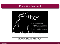 Probability II