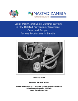 Legal, Policy, and Socio-Cultural Barriers to HIV-Related