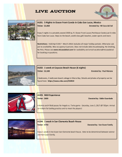 live auction - Calvary Christian School