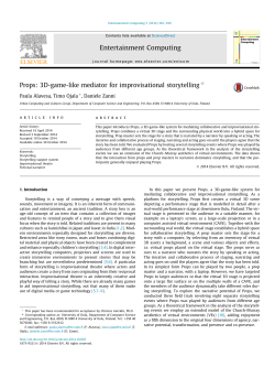 Props: 3D-game-like mediator for improvisational storytelling