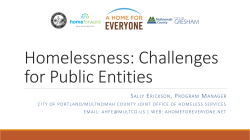 Homelessness Challenges - OR