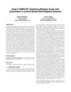 Keep it SIMPLEX: Satisfying Multiple Goals with