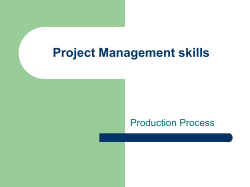 Project Management skills